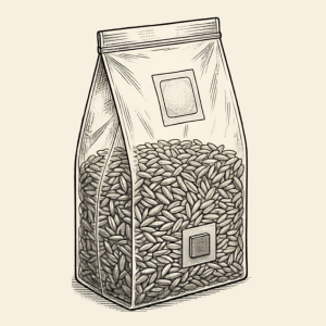 Sustrato de arroz Integral esterilizado